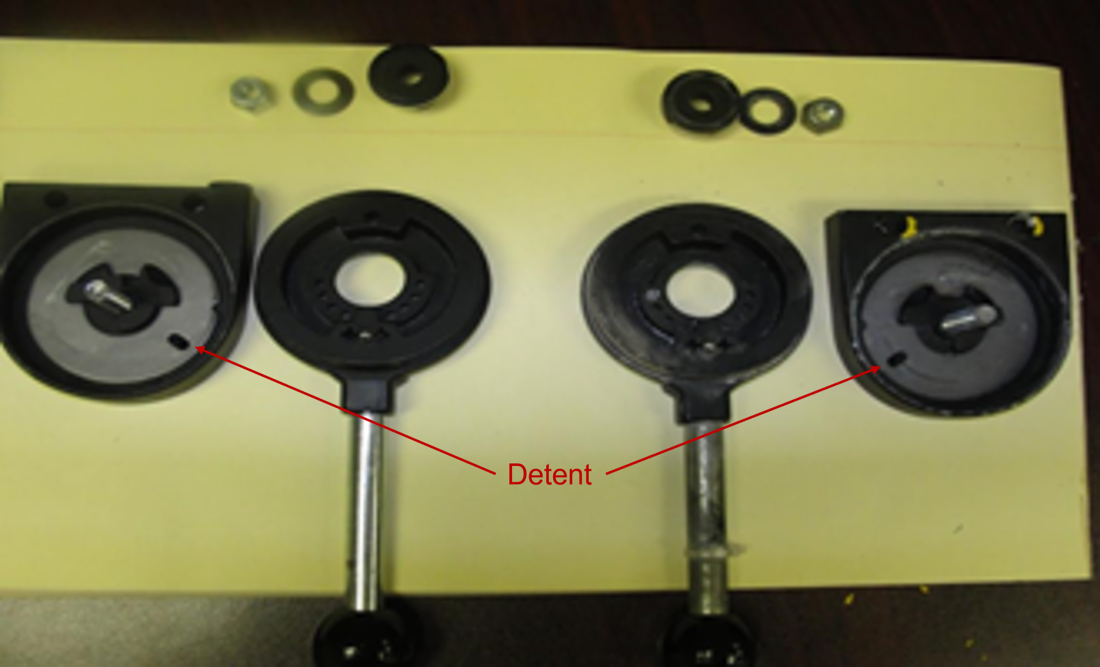 Throttle lever assembly disassembled