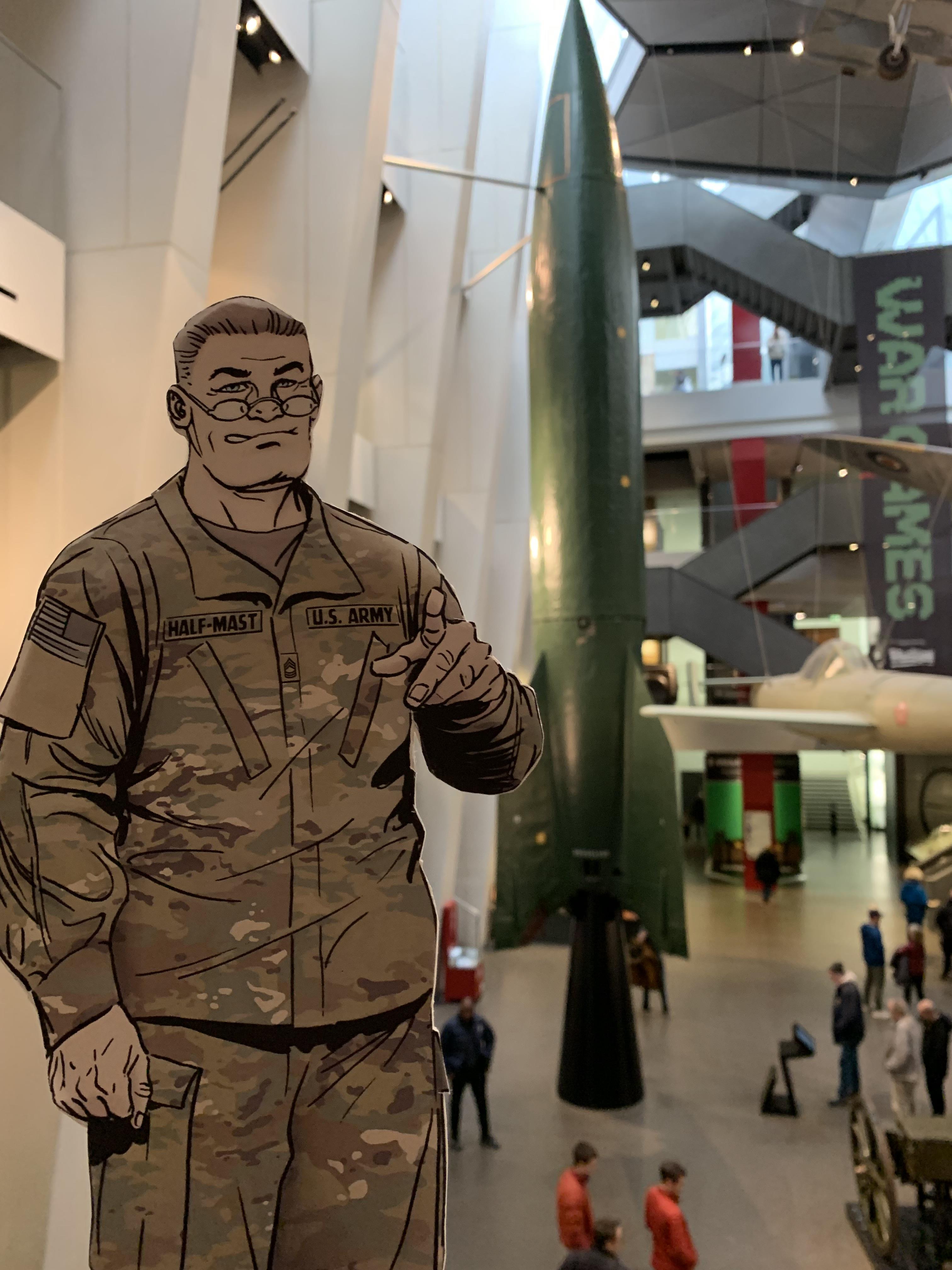 MSG Half-Mast inside the Imperial War Museum, London